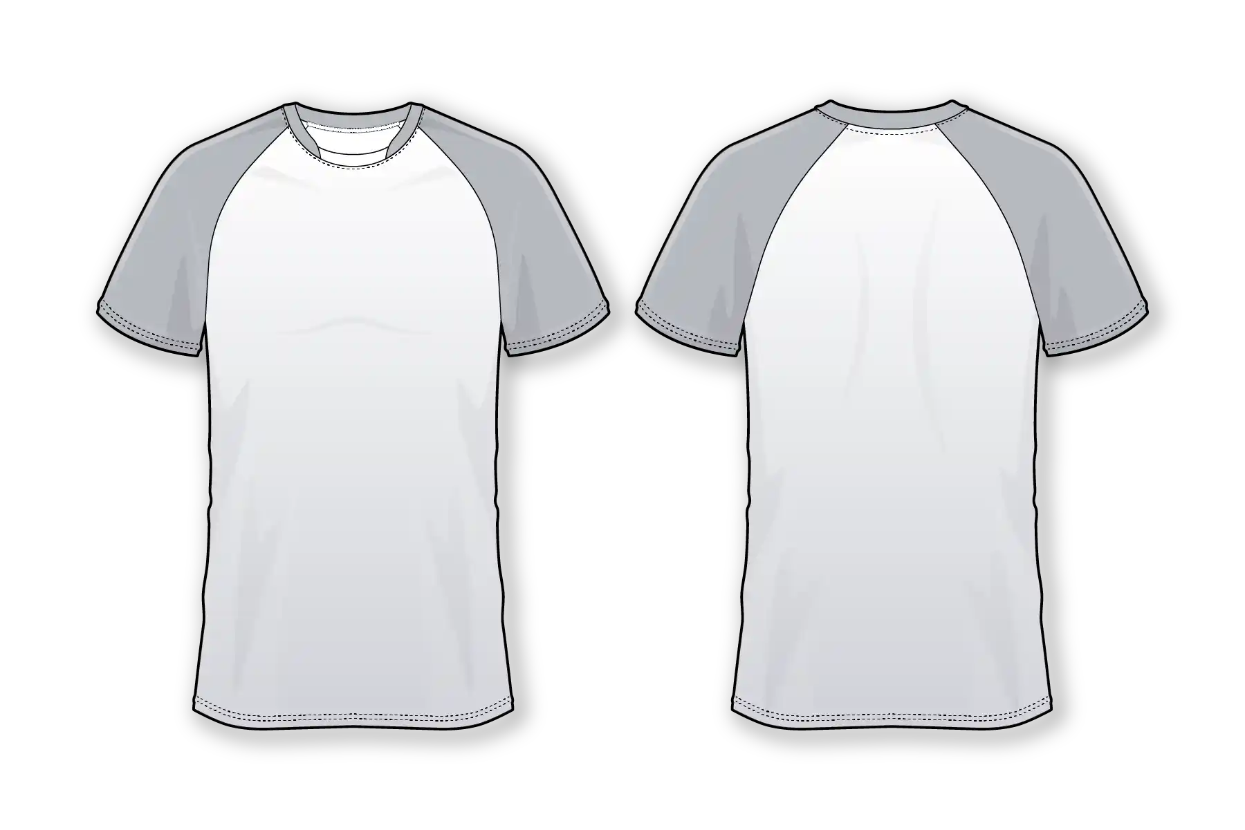 Raglan Long Sleeve Overlap V-Neck Jersey, Athletic Apparel for Adults and Youth, Customized Shirt Design and Printing.